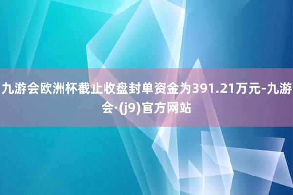 九游会欧洲杯截止收盘封单资金为391.21万元-九游会·(j9)官方网站