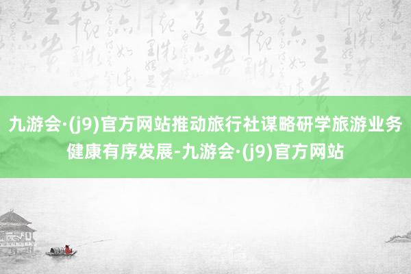 九游会·(j9)官方网站推动旅行社谋略研学旅游业务健康有序发展-九游会·(j9)官方网站